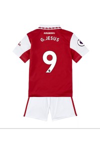 Arsenal Gabriel Jesus #9 Babytruitje Thuis tenue Kind 2022-23 Korte Mouw (+ Korte broeken)